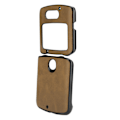 Miniatyrbild 3 av 7: Skyddande mobilskal för Motorola Razr 5G, stötsäkert läderfodral, brun