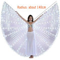 Miniatyrbild 5 av 5: DASNTERED LED Isis-vingar, magedans LED änglavingar, 360 graders LED-rekvisita full sväng white