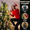 Miniatyrbild 5 av 7: Julklappsljus för julgran, Elktry [Diamantformad] 2x10 linjer 400 LED-lampor Julsträngljus Strömförsörjt 1