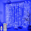 Miniatyrbild 6 av 10: LED-ljus? 3 x 3m, 300 LED Light Loop 8 Mode, USB Light Loop Gardin med fjärrkontroll, jul Warm White