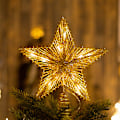 Miniatyrbild 2 av 10: Julgransstjärna 2023 Femuddig Stjärna Julgrans Topp XINGX LED Ljus Dekoration Femstjärnig 13