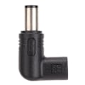 Miniatyrbild 1 av 7: 100W PD USB 3.1 Typ C Hon USB C till DC 18.5‑20V 7.4x5.0mm Hanadapter PD Emulator Trigger 90 Grader Vinklad för Dell Laptop