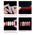 Miniatyrbild 8 av 8: 10 st Nail Art Akrylremsor Display Transparent Manikyr DIY Nagelsalong Tillbehör 10 st