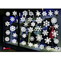 Miniatyrbild 3 av 10: Julkulor Färgglada Julstatiska Dekaler Vita Snöflingor Väggdekaler Glasdekaler Jul 3
