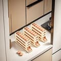 Miniatyrbild 4 av 7: Äggförvaringslåda, äggställ, automatisk rullande ägglåda Cream color 2pcs