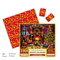 Miniatyrbild 2 av 6: Julkalender med Nedräkning Blind Box 1008 Bitars Pussel för Vuxna Avkoppling Överraskningsgåva G
