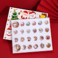 Miniatyrbild 3 av 7: Julkalender med 24 Fack för Nedräkning DIY Barnarmband Överraskningsblindlåda Gyllene Dräkt E