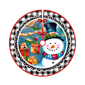 Miniatyrbild 10 av 10: Jul-Tree Skirt Semesterdekoration Printed Trädbottendekoration Party Jul Qj Tree Skirt-4 90cm