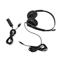 Miniatyrbild 4 av 8: XD1000 USB-headset med 3,5 mm brusreducerande mikrofon, kundtjänstheadset för Skype, webbinarier och callcenter