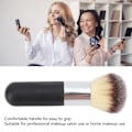 Miniatyrbild 6 av 7: Löspuderborste för Makeup Mjuk Fluffig Hårsalva Bekväm Grepp Kosmetisk Skönhetsborste Svart
