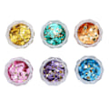 Miniatyrbild 6 av 8: 6 Ask Nagelglitter Sequin Set Blandade Flakes Glittrande Glansiga Nagelkonst Dekoration för Manikyr Ansikte