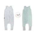 Miniatyrbild 1 av 11: Reversible Sleeping Bag with legs M (3-5 years) Melange Mint