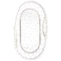 Miniatyrbild 3 av 10: Carrycot sheet 2-pack Grey Dots/Light Grey