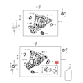 Miniatyrbild 3 av 5: 68214628AA Bakre Differentialspärr Motor Aktuator för