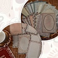 Miniatyrbild 3 av 5: 200 ark Scrapbook-papper Spetskantat Scrapbook-papper