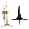 Miniatyrbild 2 av 5: Universellt hopfällbart portabelt trumpetstativ, hopfällbart stativ