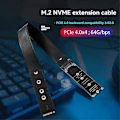 Pikkukuva 4 / 5: NGFF M.2 M-KEY NVME -jatkokaapeli, laajennuskortti PCIe4.0 SATA6G kannettavan tietokoneen ulkoinen jatkokaapeli
