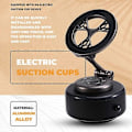 Miniatyrbillede 5 af 5: Magnetisk biltelefonholder med 360 graders rotation, vakuumadsorption, stærk magnet, universal navigationstelefon sugekopbeslag