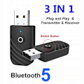 Miniatyrbild 4 av 5: 3-i-1 USB Bluetooth-ljudadapter