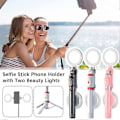 Pikkukuva 1 / 3: Bluetooth Selfie-tikku Kaukosäädin Puhelinpidike Jalustateline iPhone Universalille Black