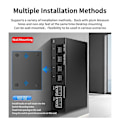 Miniatyrbild 2 av 5: 2.5Gb Switch 4 Port 2.5G Ohanterad Nätverksswitch med 2 Port EU-KONTAKT