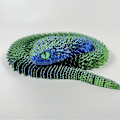 Miniatyrbild 5 av 5: 3D Orm Flexibel Articulerad Figur Modell Gåva 3D Gåva E