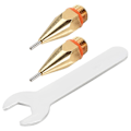 Miniatyrbillede 3 af 5: 2 stk. 1,0X40 mm kobberdyse med dyse-nøgle, udskiftelig dyse