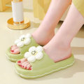 Miniatyrbild 4 av 5: global Hot Rea Söta Blommor Badrum Halkfria Tofflor 36-Storlek 41 white 36-37