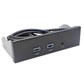 Miniatyrbild 3 av 5: USB3.2 GEN1 Diskettstationsplats HD-AUDIO Ljud Frontpanel 5,25 tums Optisk Frontpanel Stöd 2x USB3.0 + 1x Ljud 3,5 mm