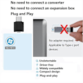 Miniatyrbild 3 av 5: USB C Mus Jiggler Odetekterbar Automatisk Typ C Mus Silver