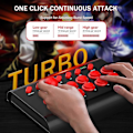 Pikkukuva 3 / 5: Joystick-ohjain 3-tilan liitännällä PS4/PS3/Xbox One/Switch -konsoleille (musta punainen)