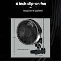 Miniatyrbild 3 av 5: Växttält Clip Fläkt 6 Tum med Omdesignad Långlivad EC-Motor, (EU)