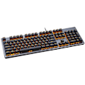 Miniatyrbild 1 av 2: Gamingtangentbord|Kb1000-Mekaniskt Bakgrundsbelyst Grön Axel Trådbundet Tangentbord-Blandad Metall Grå-Grön Axel