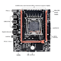 Miniatyrbillede 1 af 5: X99E Bundkort+E5 2673 V3 CPU Dual Channel Desktop Bundkort