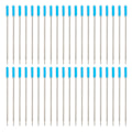 Miniatyrbild 1 av 5: Kulspetspenna Refiller Blått Bläck Medium Spets Penna Refiller Smidig Skrift Snabbtorkande Hållbar Spetsdesign Mångsidiga Refiller Gelpennatillbehör Blue 40pcs