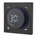 Miniatyrbild 1 av 5: Vred Dimmer Regulator Zigbee 3.0 PC Panel Väggströmbrytare (Svart)