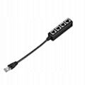 Miniatyrbild 3 av 5: Ethernet Splitter 1 Hane Till 4x Hona Nätverksförlängning 1 Till 4 Lan