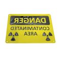 Miniatyrbild 4 av 5: Högvisande metallmärken Varningsskylt för kärnstrålning Identifierar effektivt faror Hållbar a