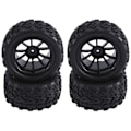 Miniatyrbillede 3 af 5: 12 mm Hex 1/10 RC Lastbil Hjul og Dæk til 2Wd, B