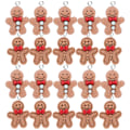 Miniatyrbild 1 av 3: 20 st Hartsberlocker Mini Pepparkaksgubbe Pärlor Pepparkaksgubbe Berlocker För Smyckestillverkning