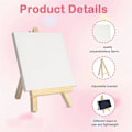 Miniatyrbild 4 av 5: Mini Canvas med Staffli Set 64-pack, 4x4 Tum Konst Canvas Målningskit