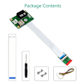 Miniatyrbild 5 av 5: PCIE Riser NGFF M.2 Key A/E till PCI-E Express X1+USB Adapter