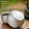 Miniatyrbillede 5 af 5: Titanium Kop Ren Titanium Tekop 45ml Dobbelt Lag 3 stk