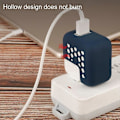Miniatyrbild 3 av 5: Adapter Skydd Mjukt Splittersäkert Silikon Ihåligt Honungskake Skyddsfodral för Macbook Laddare Red A