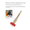 Miniatyrbillede 1 af 5: Clone Dyse Alt-i-1 Bimetal Dyser Heatbreak Messing Titanium 0,4 mm
