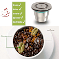 Miniatyrbild 5 av 5: Återanvändbar för Pod Espresso Kaffekapsel Rostfria Stålkapslar