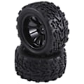 Miniatyrbillede 4 af 5: 12 mm Hex 1/10 RC Lastbil Hjul og Dæk til 2Wd, B
