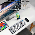 Miniatyrbild 2 av 5: 2.4G Trådlöst Tangentbord Mus Combo Bluetooth Färgglatt Tangentbord