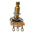 Miniatyrbild 1 av 5: Potentiometer Splined Liten Pot Elgitarr Bas Effektförstärkare Ton Volym 28mm A500K