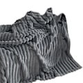 Miniatyrbillede 1 af 5: Vintertæppe Ultra-Blødt Dobbeltsidet Plys Komfort Ren Farve Maksimal Komfort Mikrofiber Super Varm Sofa Seng Kontor Lur Vintertæppe Grey M